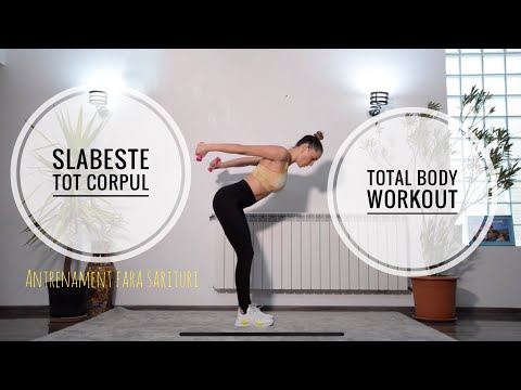 20 min TOTAL BODY WORKOUT / Slabeste tot corpul / Antrenament acasa fara sarituri