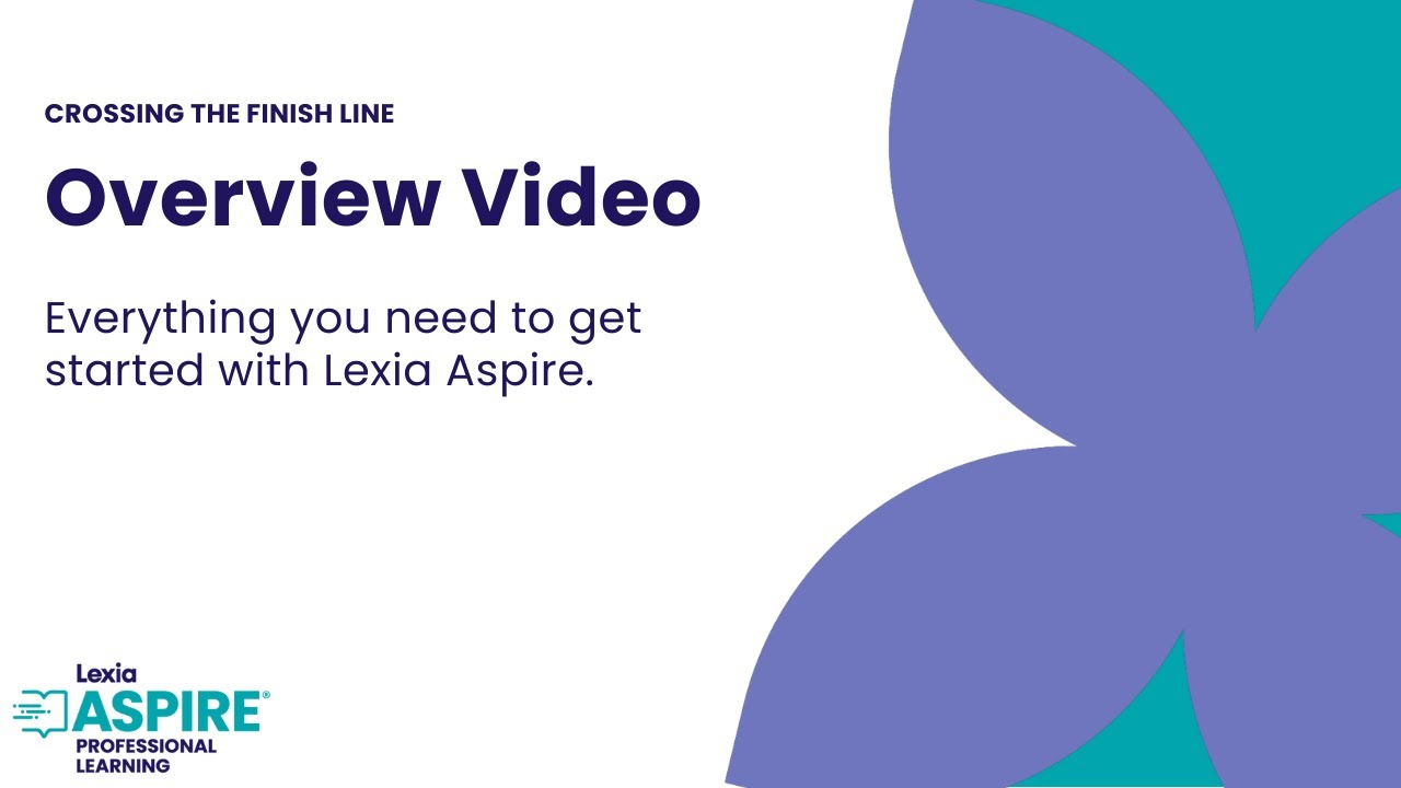 Lexia Aspire® Professional Learning Overview