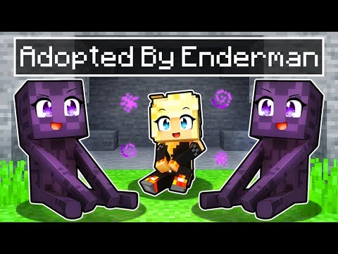 ADOPTED by ENDERMAN in Minecraft!