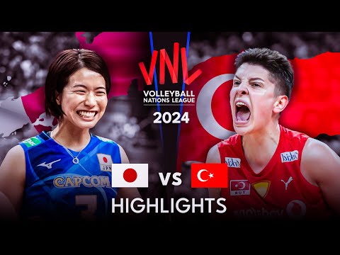 🇯🇵 JAPAN vs TURKIYE 🇹🇷 | Highlights | Women's VNL 2024