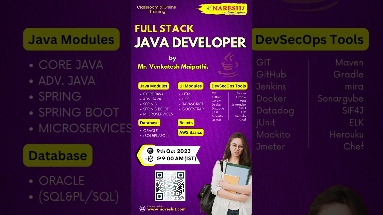 Java Full Stack Developer Learning Path  Zero To Hero | NarershIT