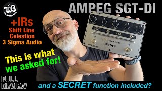 Video thumbnail for Worth the wait? the NEW SGT-DI preamp pedal from AMPEG! by the wetter bass