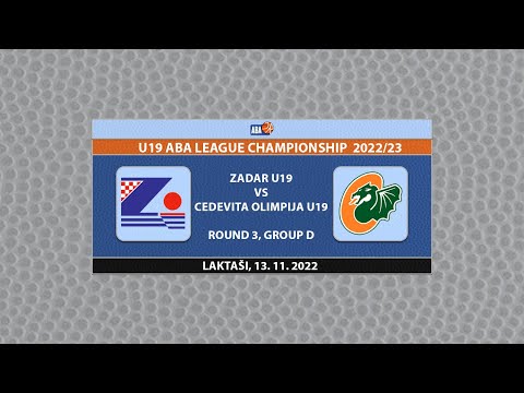 U19 ABA League Ch. 2022/23, Round 3 match: Zadar U19 - Cedevita Olimpija U19 (13.11.2022)
