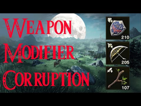 Weapon Modifier Corruption tutorial - The Legend of Zelda Breath of the Wild