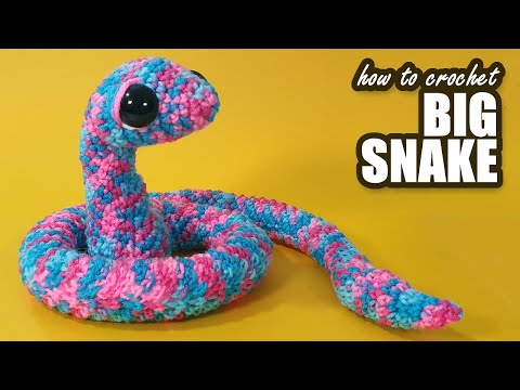 How to crochet a full-sized snake!