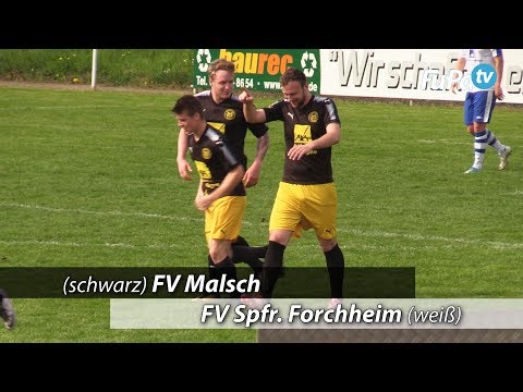 Tor zum 2-1 bei FV Malsch vs. FV Spfr. Forchheim am 15.4.2018