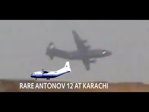 *RARE* Antonov 12 departing Karachi