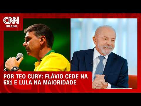 Flávio cede na 6×1 e Lula na maioridade; veja análise | CNN NOVO DIA