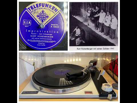 Kurt Hohenberger m.s. Solistenorchester: Improvisation, 1941 (Telefunken A 10410) - PE 33 studio