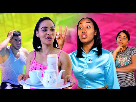 Her friend arrived to stay at her house but knowing her intentions she won't let her enter.