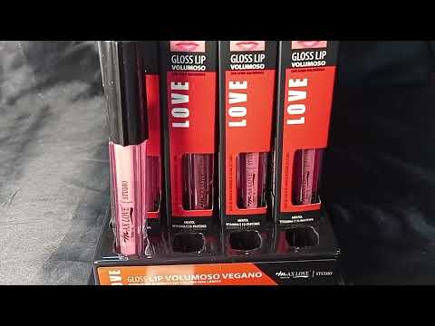 LIP GLOSS VOLUMOSO COR 18 MAX LOVE BOX COM 32 UN