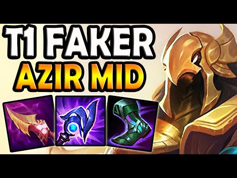 T1 Faker AZIR vs ORIANNA [ MID ] Ranked Korea ✅
