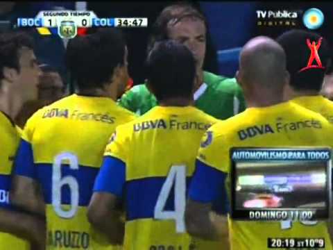 Boca 1 - Colon 0 Expulsión Clemente Rodriguez