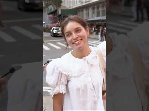 When an interview turns romantically awkward    #nyc #shorts #streetinterview