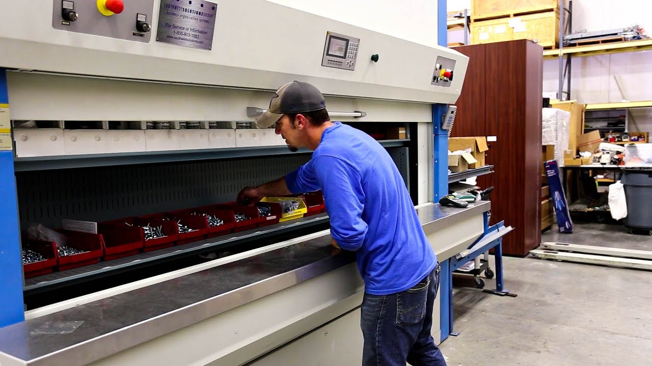 Industrial Storage Carousel | Vertical Carousel | Automated Carousel | Rotating Shelves | ASRS