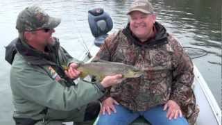 preview picture of video 'White River Trout Fishing February 2012'