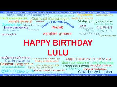 Lulu   Languages Idiomas - Happy Birthday
