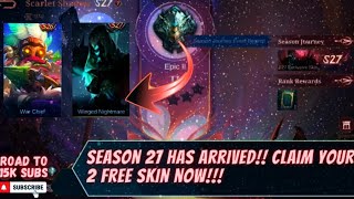 HOW TO GET ARGUS SEASON 27 SKIN FOR FREE IN NEW RANKED SEASON 27 EVENT 2023 | MLBB
