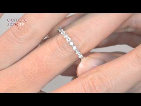 HG34-322 - 1ct Diamond Chloe Full Eternity Ring In 18K Gold