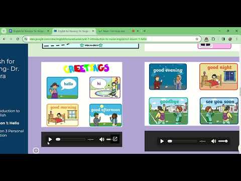 English for Nursing  Dr  Vergara Aibar   U1  Lesson 1  Hello   Google Chrome 2024 04 04 16 40 18