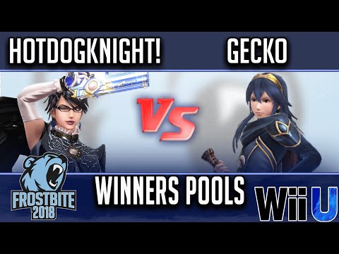 Frostbite 2018 Smash 4 Singles  WINNERS POOLS -  Hotdogknight! (Bayonetta) vs  GECKO (Lucina)