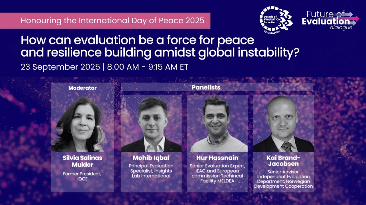 Future of Evaluation dialogue #2 - Honouring the International Day of Peace 2025