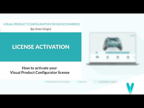 How to activate your Visual Product Configurator license
