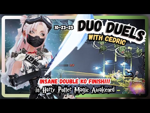 INSANE 1v2 Double Kill with Cedric Echo + More!! | Harry Potter Magic Awakened Duo Duels