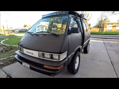 Thumbnail for 1987 Toyota Van 4x4 LE 4YE 4Y Megasquirt Turbo Walk Around and Drive by Toyota Van