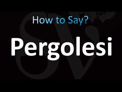 How to Pronounce Pergolesi (CORRECTLY!)