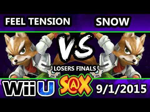 S@X 113 - Snow (Fox) Vs. Feel Tension (Fox) SSB4 Losers Finals - Smash Wii U - Smash 4
