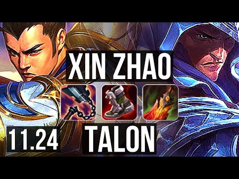 XIN ZHAO vs TALON (JNG) | 69% winrate, 7/2/3 | KR Master | 11.24