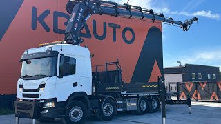 Scania G500 Possible to check by prior arrangement ! / HIAB 1058E-8 + JIB + WINCH / PLATFORM L=6223-7480 mm 500kW thumbnail