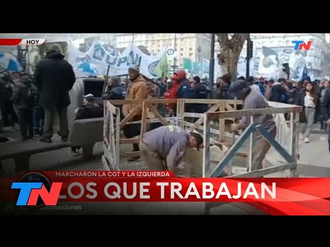 La contracara de la marcha piquetera: Los que marchan vs los que trabajan