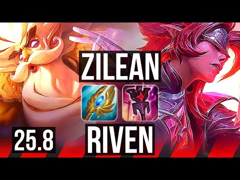 ZILEAN vs RIVEN (TOP) | 4/1/9 | KR Diamond | 25.8