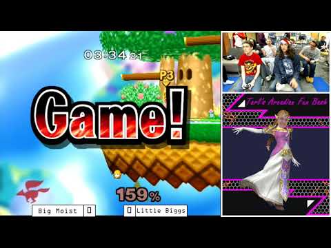 Little Biggs (Zelda) vs. Big Moist (Falco, Falcon) - Tarl's Arcadian Fun Bash WF