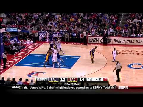 Kobe Bryant Steals Ball, Dunks On Chris Paul - Lakers @ Clippers 1/4/2013