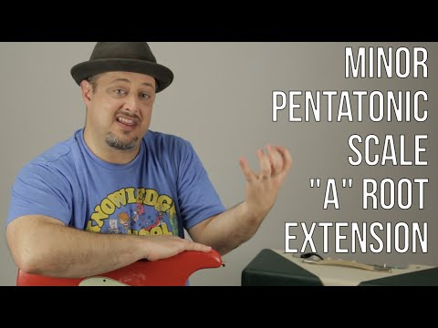Minor Pentatonic Scale Root on "A" String Extension PART 4 - Lead Guitar Practice Routine