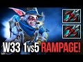 W33 Meepo God Rampage Dota 2