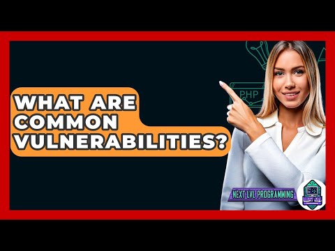 What Are Common Vulnerabilities? - Next LVL Programming