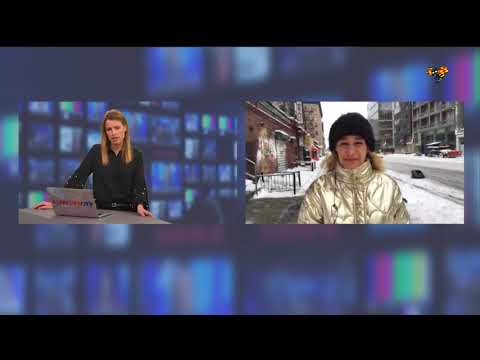 Kraftigt snöoväder i New York