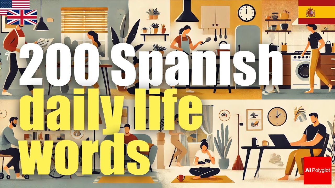 200 Spanish daily life words | Passive listening | with hiragana 200 Spanish daily life words | Passive listening | with hiragana