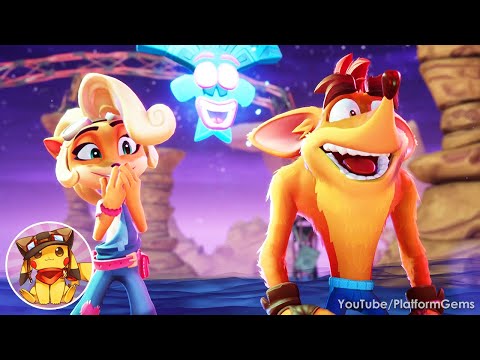Crash Bandicoot 4 It's About Time - Walkthrough Part 1 (N. Sanity Island & The Hazardous Wastes)
