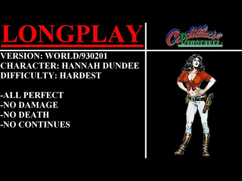 Cadillacs and Dinosaurs [World] (Arcade) - (Longplay - Hannah Dundee | Hardest Difficulty)