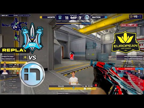 iNation vs Monte - HIGHLIGHTS - NUKE - European Pro League CSGO 2023.