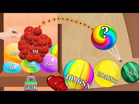 Satisfying mobile game/ Blob Merge 3d - 2048 blob ball gameplay max levels part 9