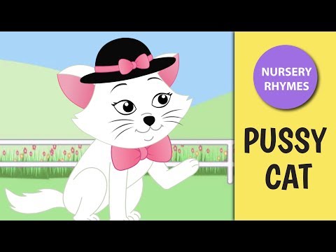 Pussy Cat, Pussy Cat Where Have You Been with Lyrics | New Rhymes For Children | Educational Videos