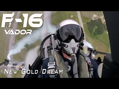 4Kᵁᴴᴰ F-16 Cockpit Cam  VADOR    New Gold Dream