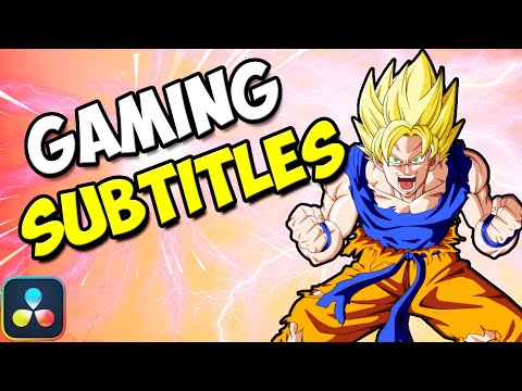 BEST Gaming SUBTITLES  (Davinci Resolve Tutorial)