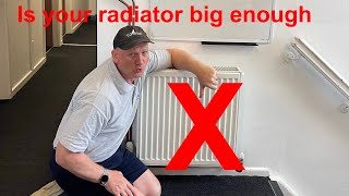 How to check your radiators to see if they will work at 55 oC flow temperature . How to save gas.
